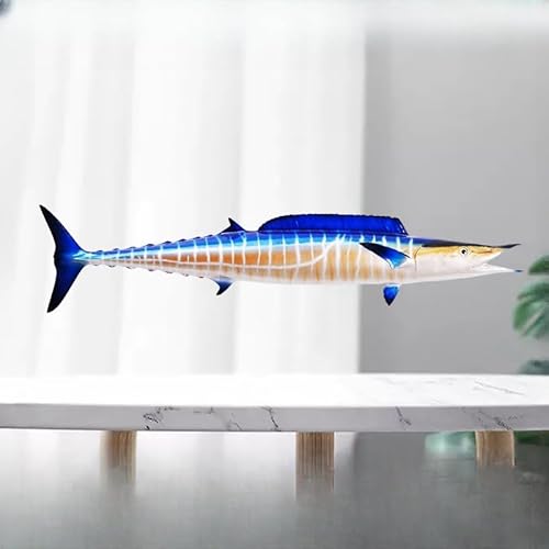 FENGSHUI-CAISHEN 53" Angelfish Replica Wall Mount Decor Blue