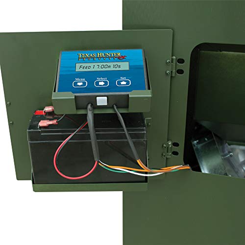 Texas Hunter Products Directional Fish Feeder 175 lb Capacity Hunter Green