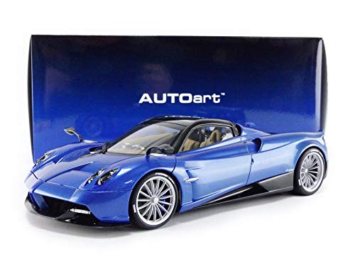 AUTOart Pagani Huayra Roadster Blu Tricolore Carbon Fiber 1:18 Blue