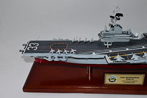 Squadron Nostalgia LLC USS Kearsarge CVA-33 Aircraft Carrier Scale Model 24 Inch Multicolor