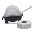 Law 1000 Pack 7/8" Square Target Pasters with Plastic Dispenser Light Gray