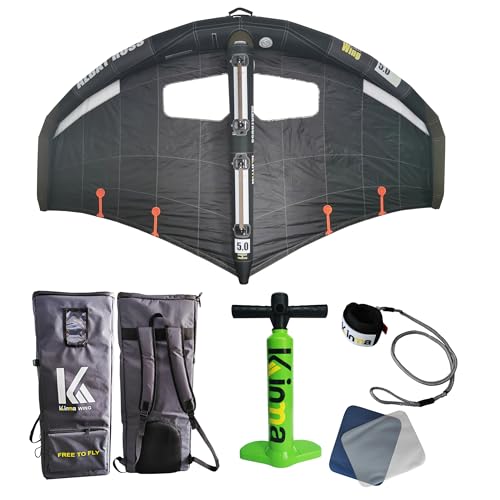 Rayleap 5㎡ Wing Foil Carbon Handle Inflatable Foil Wing Surf Hydrofoil Windsurf Black