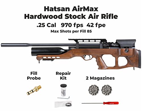 Hatsan AirMax .25 Cal Air Rifle Bundle with 150 Pellets and 100 Paper Targets