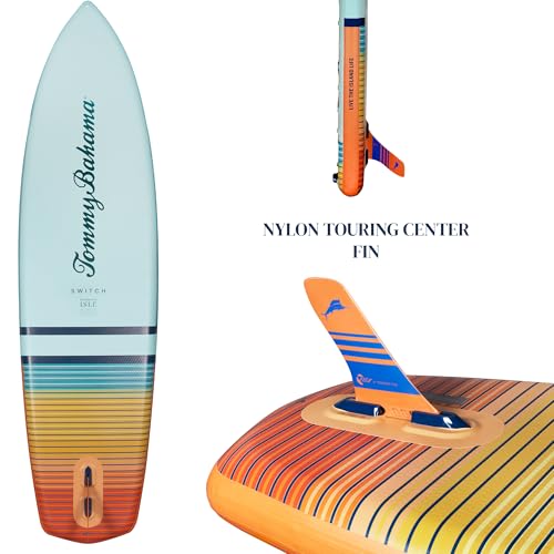 ISLE Surf and SUP Inflatable Hybrid Kayak-Paddle Board Bundle Sunset