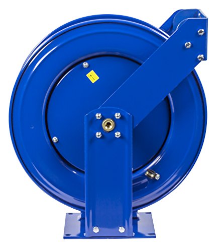 COXREELS Spring Rewind Hose Reel for Fuel Dispensing 3/4" I.D. 75' Hose 300 PSI Blue