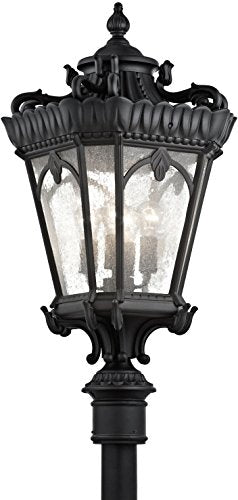 Kichler Tournai 37.5" 4-Light Outdoor Post Light Textured Black
