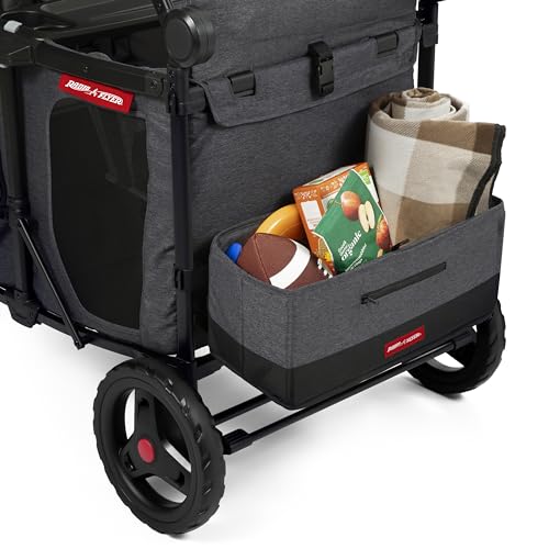 Radio Flyer Voya XT Quad Stroller Wagon 4-Seater Gray