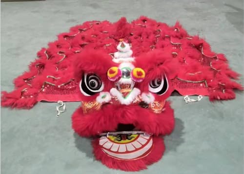 FurryMascot Lion Dance Costume Head for Children Yellow