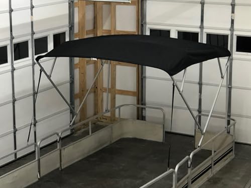 Cypress Rowe Outfitters 10' x 8.5' Pontoon Boat Bimini Top Kit Black