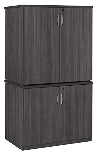 Regency Legacy Stacking Set with Storage Cabinets Ash Grey
