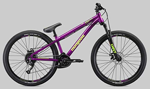 Mongoose Fireball Dirt Jump Mountain Bike 26-Inch Mechanical Disc Brakes Purple