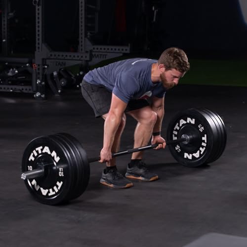 Titan Fitness Olympic Power Barbell Black