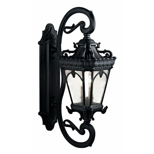 Bailey Street Home 4 Light Outdoor Wall Mount Black