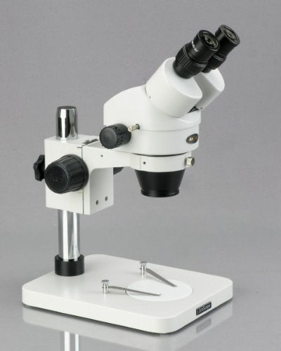 AmScope Professional Binocular Stereo Zoom Microscope WH10x 7X-45X 6W LED