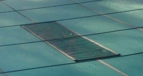 GLI Pool Products HyPerLite Rectangular Safety Cover 14x28 FT with Kleen Screen Drain Green