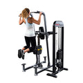 Body-Solid Pro Select Free Standing Weight Assisted Chin-Dip Machine 310 lbs Grey Black