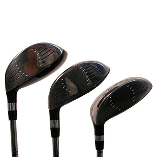 iDrive Red Square Anti-Slice Draw Fairway Wood Set Golf Clubs Black