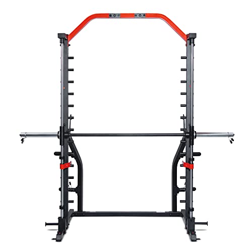 Sunny Health & Fitness Premium Squat Smith Machine Black