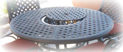 Patio Land 5pc Palm Tree Outdoor Bar Set Dark Bronze