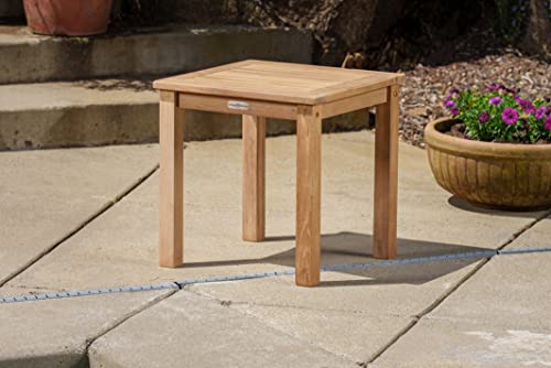 Tortuga Outdoor Jakarta Teak 5-Piece Outdoor Furniture Set with Navy Cushions Brown