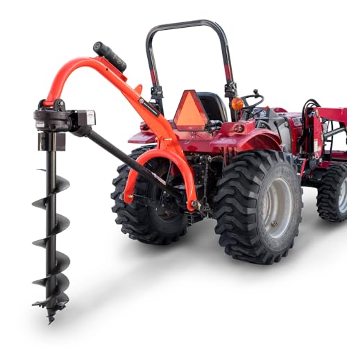 DR Power Tractor Post Hole Digger Construction Grade Steel Orange