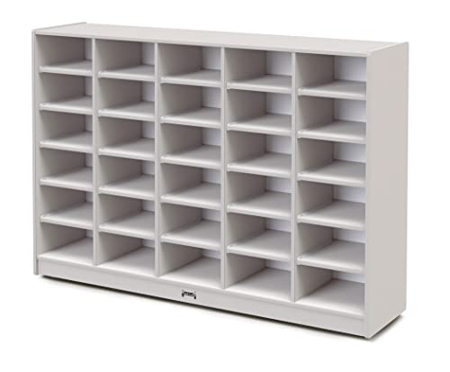 Jonti-Craft Rainbow Accents 30 Tub Mobile Storage with Tubs Gray