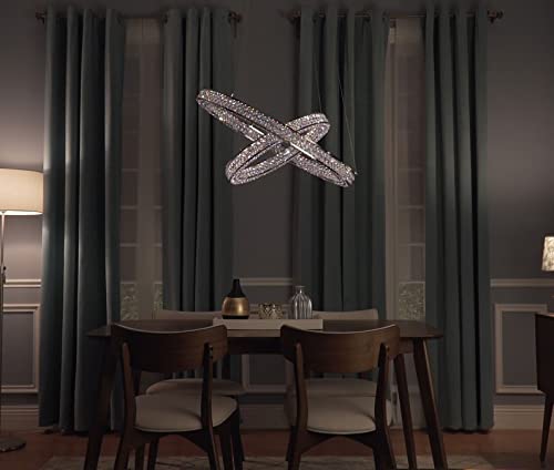 Maxim Eternity Pendant Light 1 Light 30 Inches Wide Silver