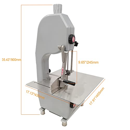 INTBUYING Frozen Meat Cutter Electric Bone Saw Machine Silver