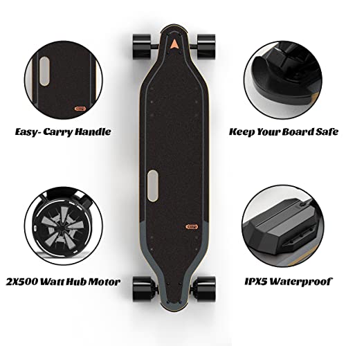 Meepo V5 Electric Skateboard with Remote, 29 Mph Speed, Easy Carry Handle