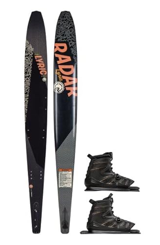 Radar Graphite Lyric Waterski w/Double Lyric Boot BOA Black/Orange