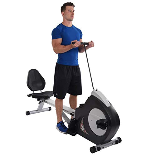 Stamina Conversion II Recumbent Exercise Bike and Rower Grey