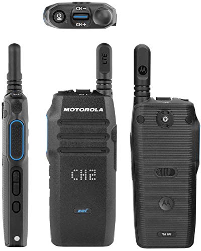 Motorola 2 TLK100 Wave 4G LTE/WiFi Two Way Radio Black