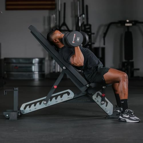 Titan Fitness Adjustable Bench Single Post 600 LB Incline/1000 LB Flat