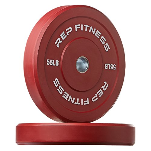 Rep Fitness Bumper Plates 370 lb Color Set