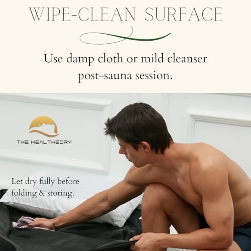 The Healtheory Refresh Infrared Sauna Blanket Black