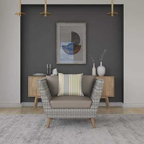 Brampton Wylam 4-Piece Indoor Conversation Set Wicker Brown