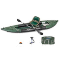 Sea Eagle 385FTA Fasttrack Inflatable Green Fishing Kayak with Accessories