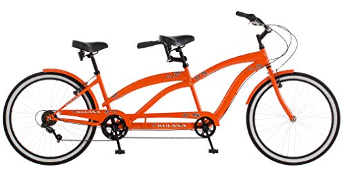 Kulana Lua Tandem Adult Beach Cruiser Bike Orange