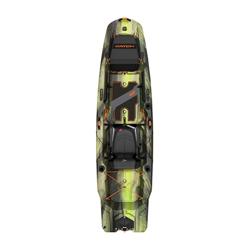 Pelican Catch Mode 110 Fishing Kayak - Premium Angler Kayak with Lawnchair Seat - 10.5 Ft., Venom