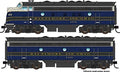 Walthers EMD F7 A-B Set Baltimore & Ohio #4536/5496 HO Scale Black
