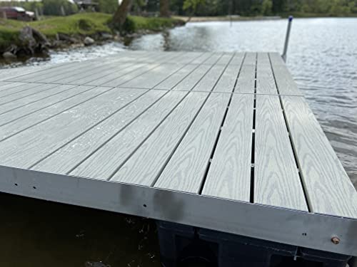 Patriot Docks 4'x8' Floating Dock Kit with Aluminum Decking Gray