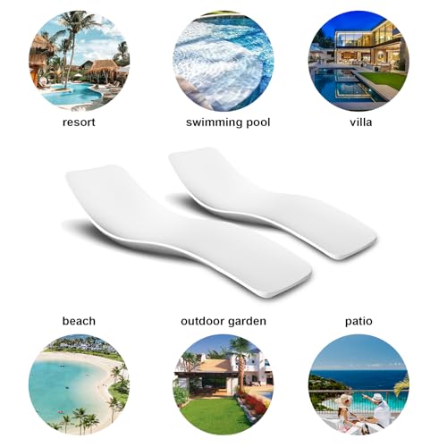 Aquamarine Patio Chairs Set of Two White