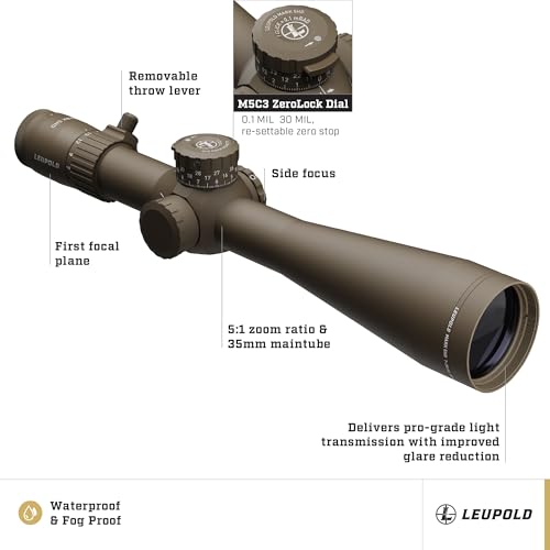 Leupold Mark 5HD 7-35x56 M5C3 FFP PR2-MIL Riflescope Dark Earth