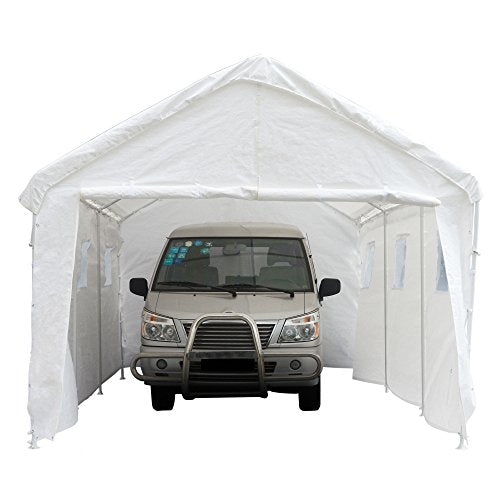 King Canopy Hercules 10x20 Ft Enclosure Kit Steel Frame 8-Leg White