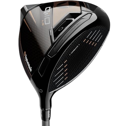 TaylorMade Men's Qi10 LS Designer Series Driver Mitsubishi Diamana T+ 60 Stiff Right 9.0 Black & Copper
