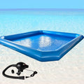 TECHTONGDA Inflatable Pool with 110V Blower, Large 26.2ft for Backyard Blue