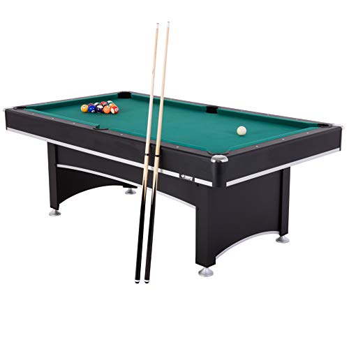 Triumph Sports Phoenix 7’ Billiard Table with Table Tennis Conversion Top Black Green