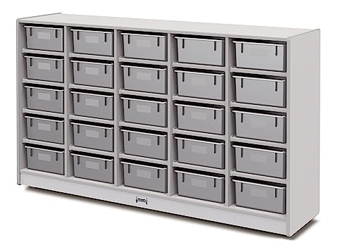 Jonti-Craft Rainbow Accents Mobile Storage 25 Tub Gray