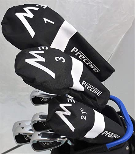 Performance 4 Golf Tall Mens Golf Set Clubs for Men 6'0"- 6" 6 Complete Driver, Fairway Wood, Hybrid, Irons, Putter, Stand Bag Black