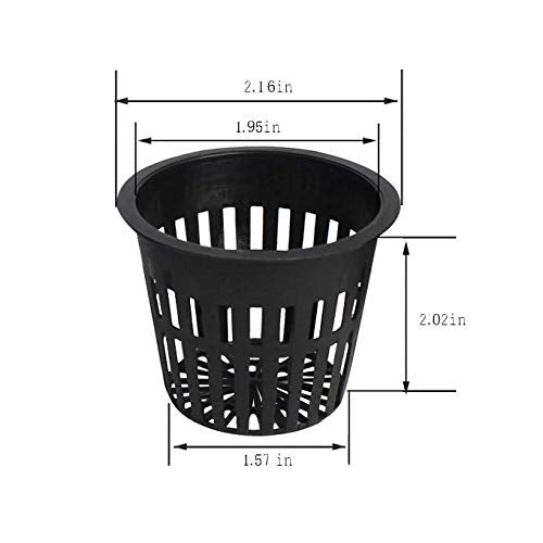 CLONE KING 2 Inch Net Slit Pots for Hydroponic Aeroponic Aquaponic Use Wide Lip (10000)